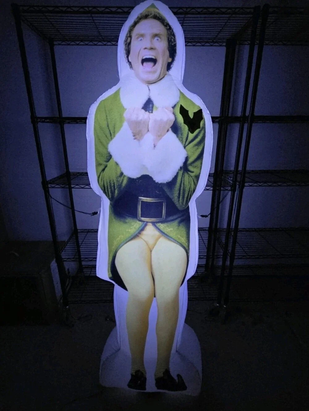 Gemmy Buddy the Elf 6FT Photorealistic Airblown Inflatable Christmas Yard Decor